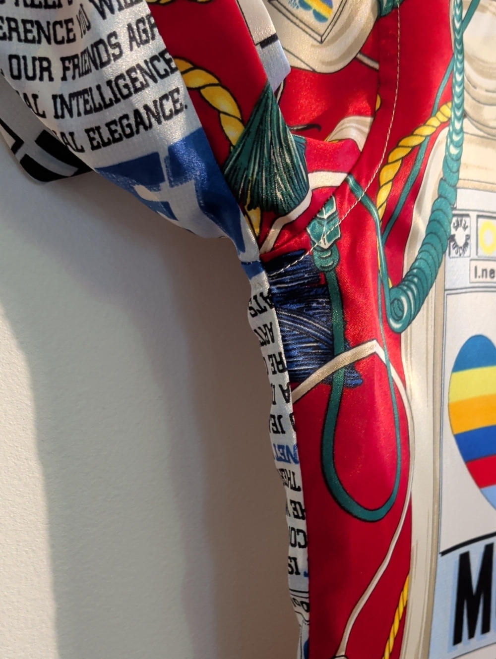 VINTAGE MOSCHINO 'apple mac' parody print blouse - size 4 - Picture 7 of 15